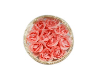 мыльные цветы 10 роз в корзине